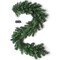 6ft Pre-Lit Deluxe Evergreen Pine Garland: 120 Realistic Tips, 75 Battery-Operated Lights, Indoor/Outdoor, Christmas Garlands, Home & Office Decor, Floral Home by Artificial Flowers